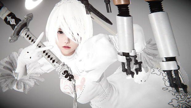[PH][K-project][sp013]NieR_Automata-2B-White Ver（4K texture）