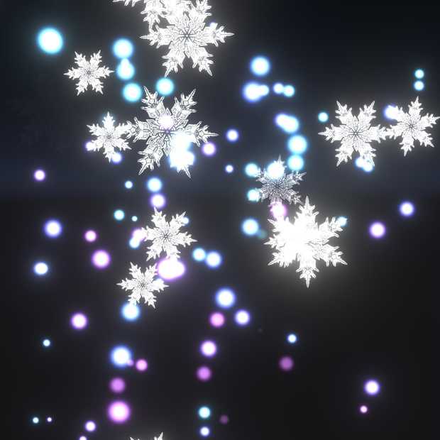 snowflake particle effect