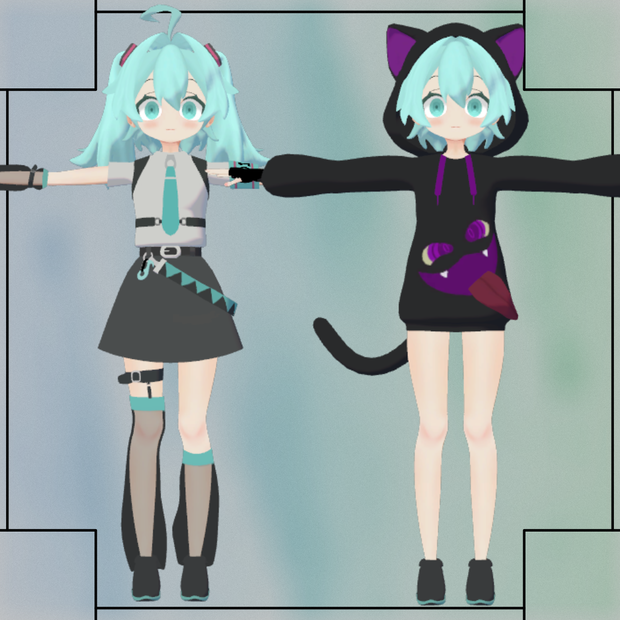 Hatsune Miku Chibi | fanmade | VRC