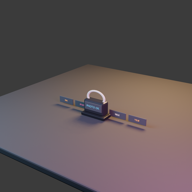 【3D小道具】SoftSignal Status Beacon｜状態表示サイン6種【VRChat / Unity / Blender】
