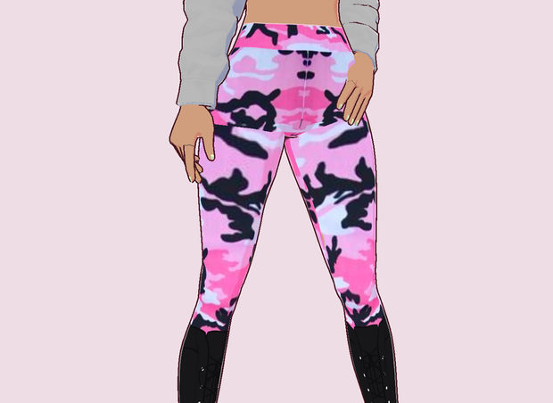 FREE Pink Camo leggings for VRoid