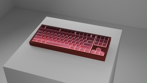 [3Dモデル]US配列ゲーミングキーボード Unity対応 [3D Model]US Layout Gaming Keyboard ...
