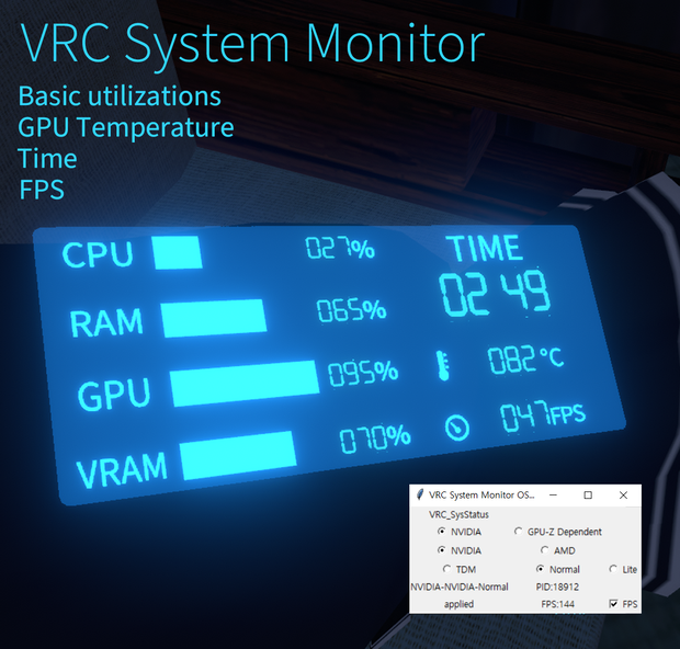 VRC System Monitor