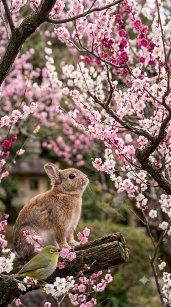 ウサギとウグイス2