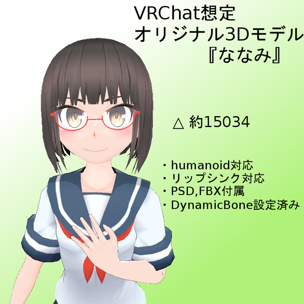 オリジナル３Ｄモデル「ななみ」