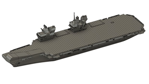 【STLデータ】1/700 イギリス海軍 クイーン・エリザベス級航空母艦 Queen Elizabeth-class aircraft carrier
