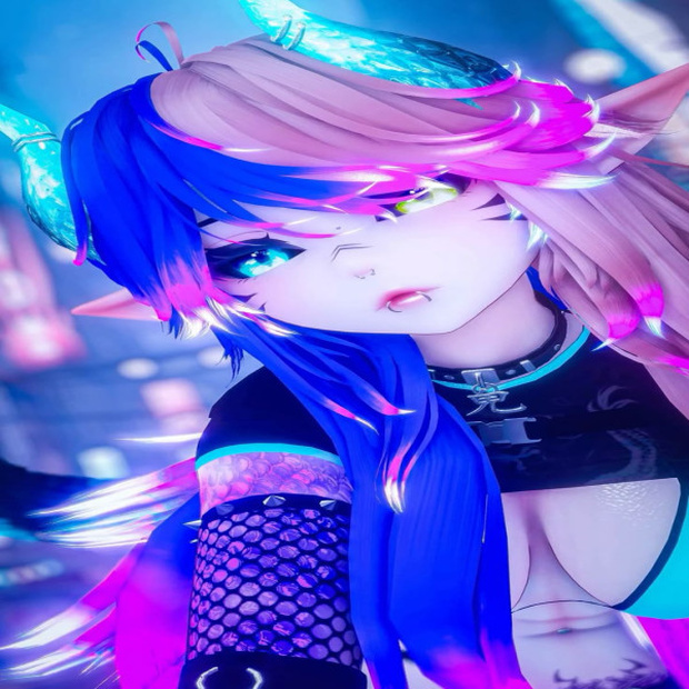  Premium Nova Phoenix | VRChat Furry Avatar PC+Quest | PhysBones 3.0 & Face Tracking | VRChat Avatar
