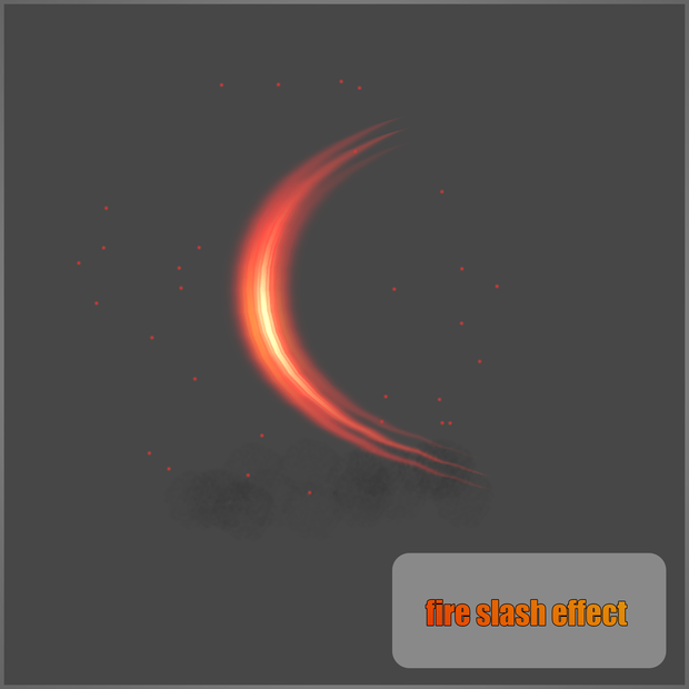Fire slash effect 　炎属性　スラッシュエフェクト