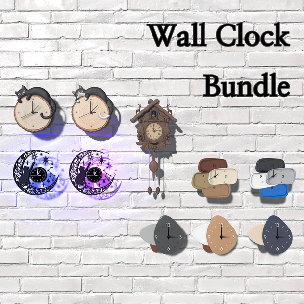 【VRC Udon】 Wall Clock Bundle