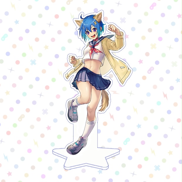 ゆっちょ1周年記念 BIGアクリルスタンド -ケモ耳ver.- (再販