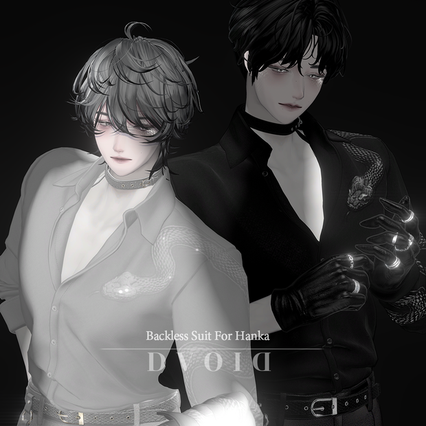 「斑霞対応」Backless Suit & Hair
