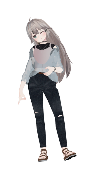 Jean & Shirt (For Sue & Hakka body)