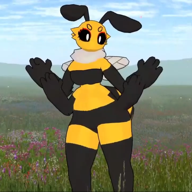 Bumbling Bee, Furry Avatar for VRChat