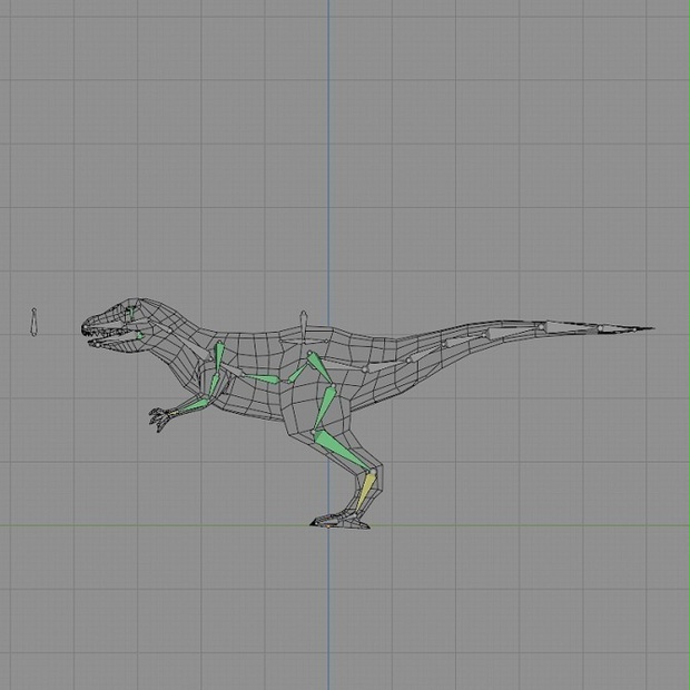 ローポリ動物素体 T-Rexタイプ