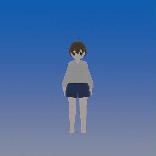 人型モデル　ローポリゴン素体　VRM(1.0)対応ボーン