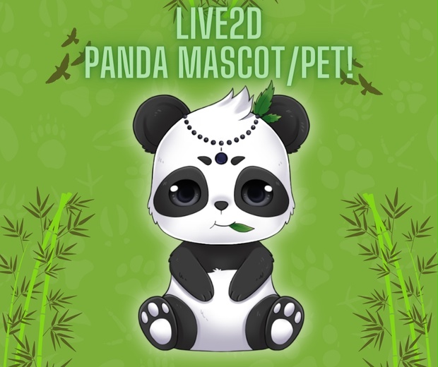 Live2D Panda Mascot/Pet BOOTH