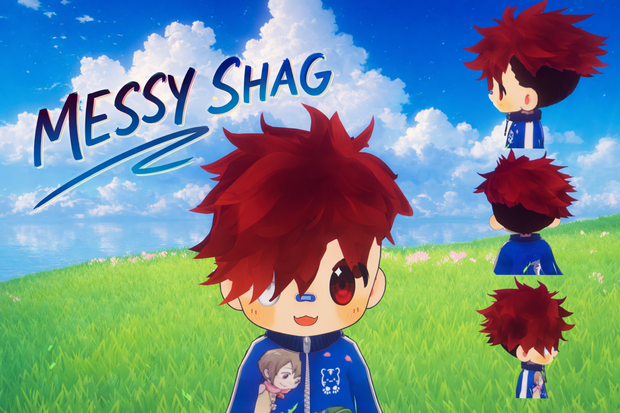 Mamehinata hair Messy Shag by dagrario