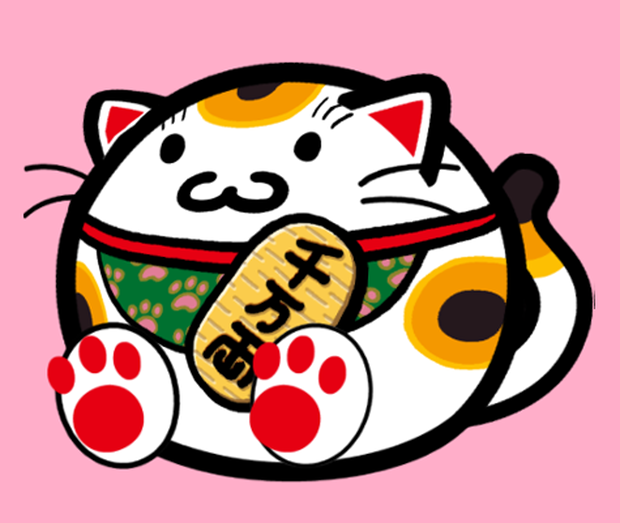 【フリー】Live2D モデル まねきねこ140【VTuber、配信用無料アバター