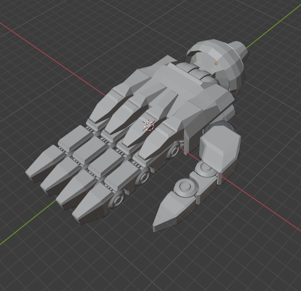 メカハンド（Blenderファイル）