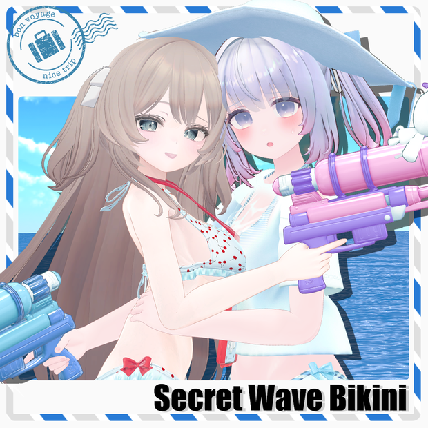 【!!年末♡年始セール中!!】🦈Secret Wave Bikini🦈【15アバター対応】