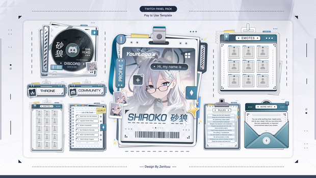 Twitch パネル「Vtuber パネル」→ Bundle Twitch Panel Exclusive Style - Releases 003