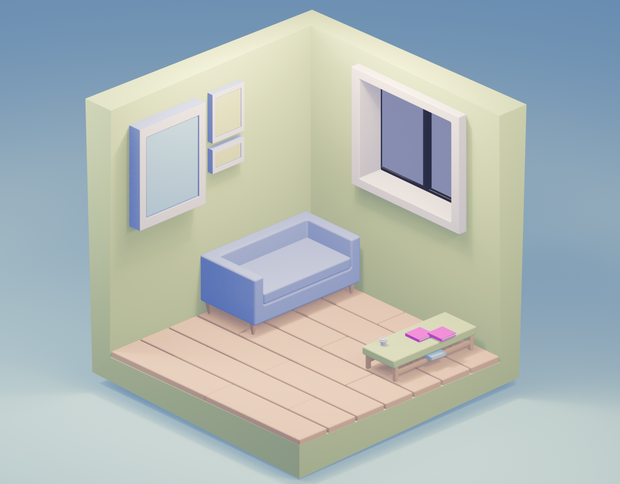 3Dミニチュア小部屋