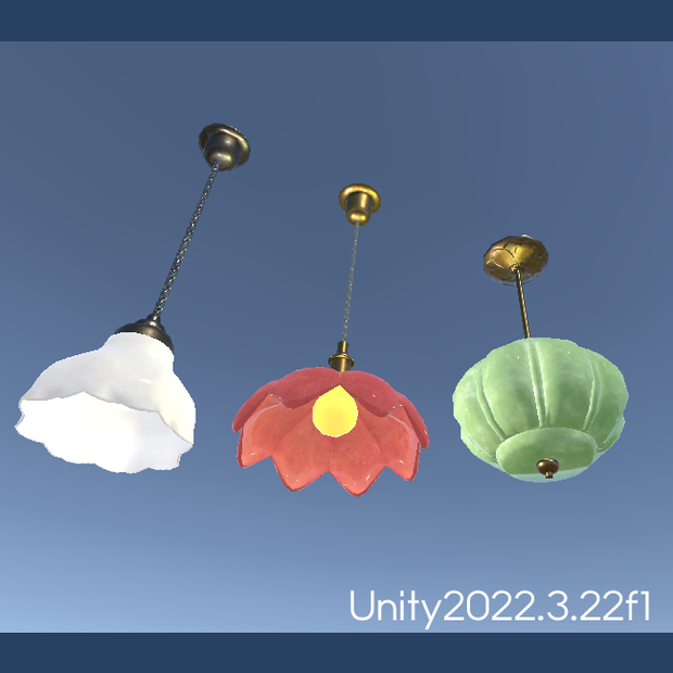 700フォローのお礼ークラシカルなランプ(Lamp001,002,003)