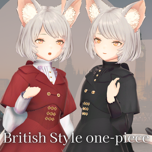 【YMファンメイド】英国風ワンピース for Undone Kittens(womanS)
