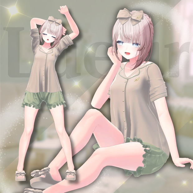 【VRChat 3D衣装】Lueur -リュール-｜夏のやさしいルームウェア