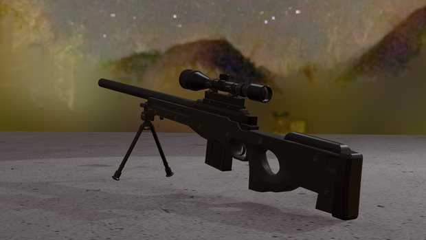 ライフル・L96A1【フリー3Dモデル】