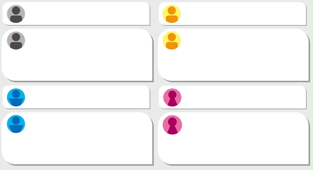 動画素材】チャット欄 / 視聴者コメント シンプル素材