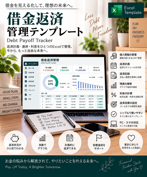 借金返済・支払い管理 | Debt Payoff Tracker