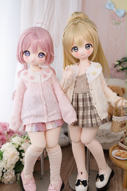 Wa❤Ya]1/4(SDＭ,MDD,KUMAKO)サイズドール衣装セーラー襟カーディガンセーターMDDdollclothes - salafina -  BOOTH