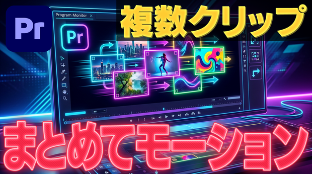 【Premiere Pro】複数クリップの位置・スケール・回転をまとめて調整する拡張機能「MotionSync」