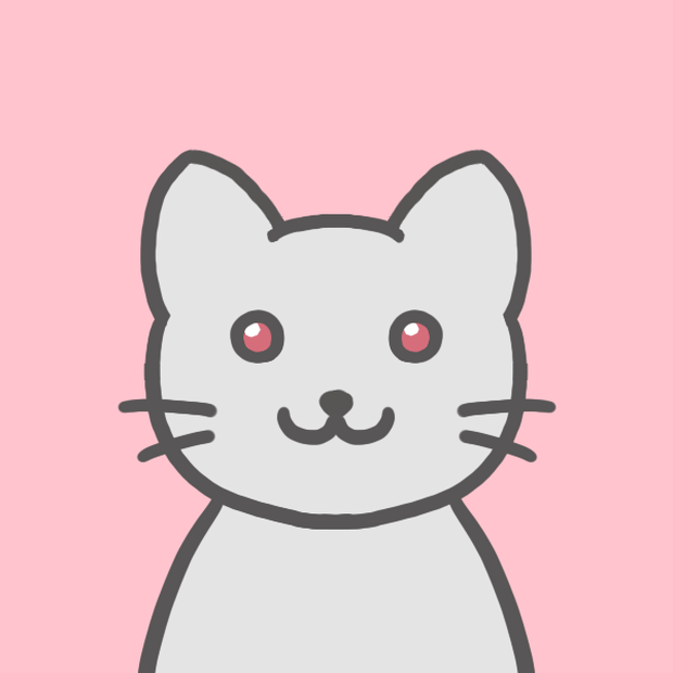 白猫のフリーアイコン【２種＋透過あり】🐈Whitecat