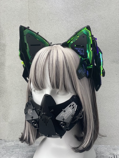 中央町戦術工芸　大型立体ネコミミユニット H-04 あごひもなし　美品 大型立体ネコミミユニット H-04 - 中央町戦術工芸 - BOOTH