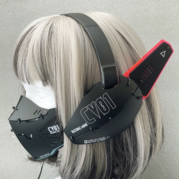 中央町戦術工芸 装甲ヘッドフォンユニット 初音ミクモデル 装甲ヘッドフォンユニット 初音ミクモデル - 中央町戦術工芸 - BOOTH