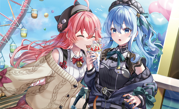 〈新作プレイマット6〉みこ＆すいせい