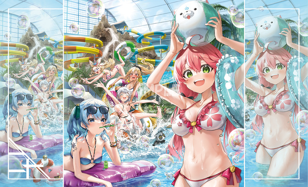 〈新作プレイマット6〉夏休みしらけん