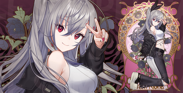 《新作プレイマット》ミュシャ風 リオナ