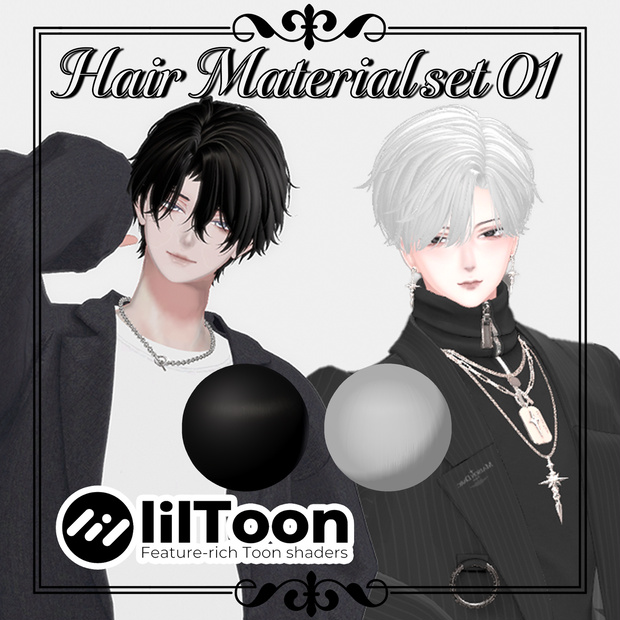 NOIR Hair Material 01