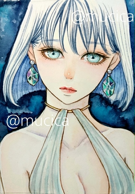 手描きイラスト オリジナル 水彩画 原画