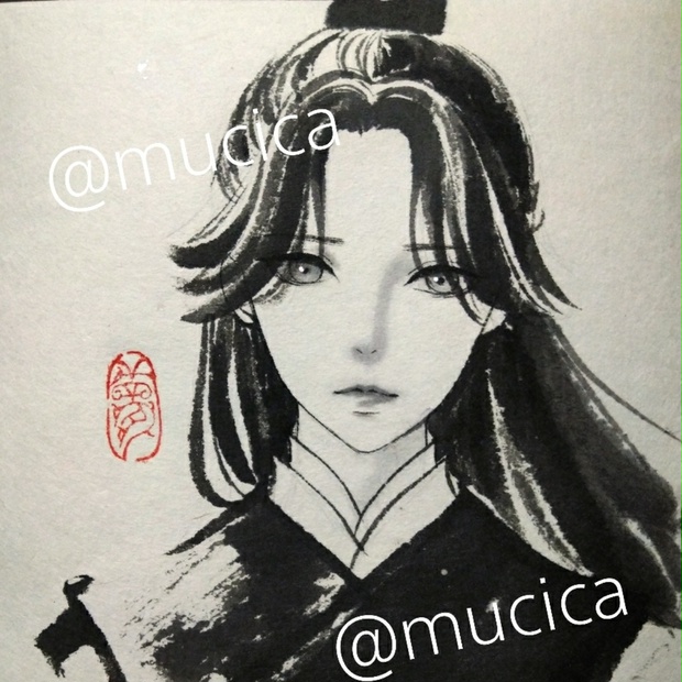 一部予約販売中 専用 肉筆原画 水墨画 墨彩画 墨絵 絵画 和装 手描きイラスト 絵画 タペストリー Raffles Mn