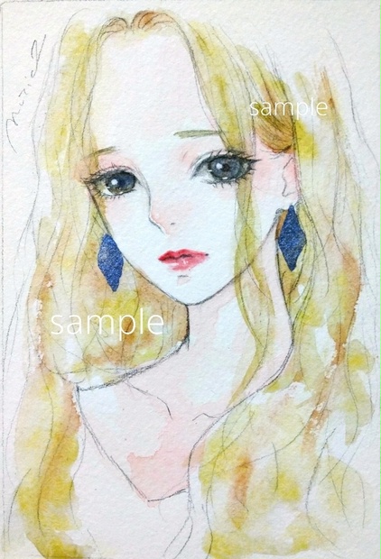 手描きイラスト ドローイング 水彩画 - 夢鹿 mucica - BOOTH