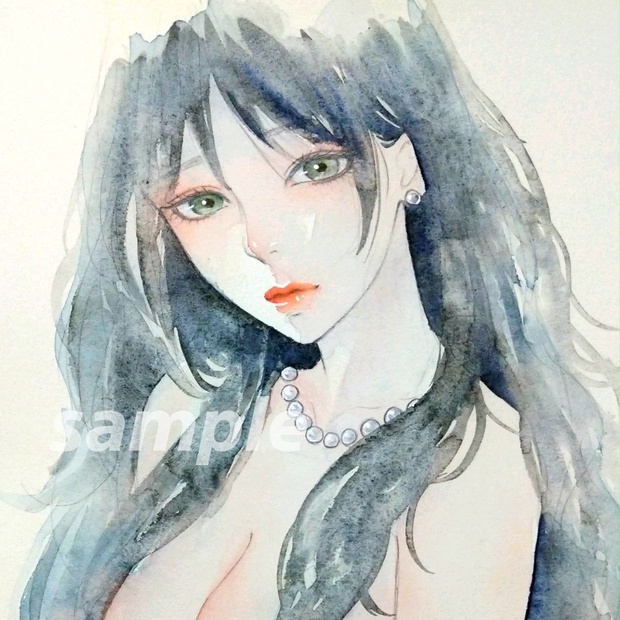 肉筆原画 水彩画 手描きイラスト - ☆木元りえ子☆mucica - BOOTH