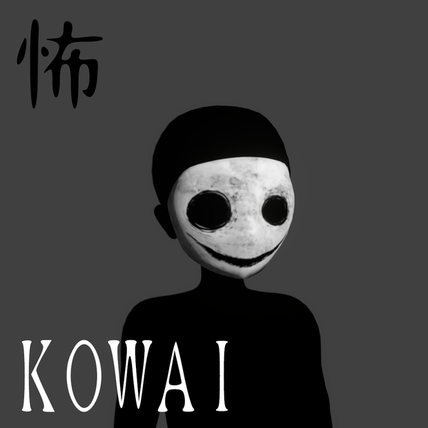 【3Dお面モデル】KOWAI