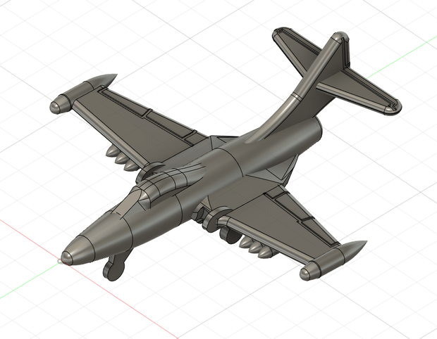 1/2000 F9Fパンサー 3Dモデル STL形式