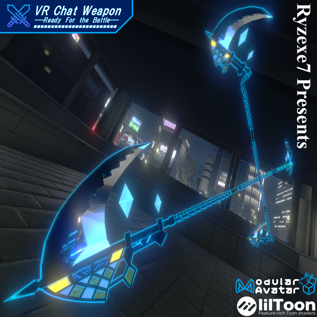 【3Dモデル】動く！鳴る！ 鎖鎌 "双魚" 【 Chain Ripper "Sougyo" 】