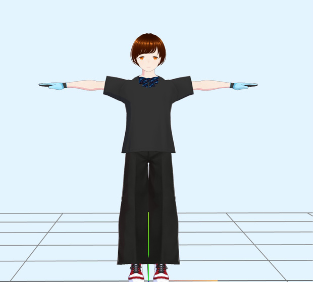 無料3Dモデル企画 オリジナル3Dモデル［泉淳也］