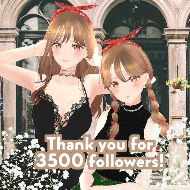 VRoid Hair presets リボンカチューシャ